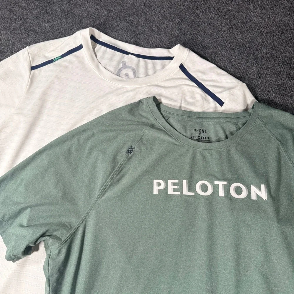 Rhone x Peloton Mens T-Shirt Bundle of 2 workout Gym Training XL Green